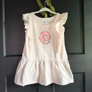 Baby Gap Play Dress (Pale Pink, Size 18-24 Months) - "Donut Worry" 🍩✨